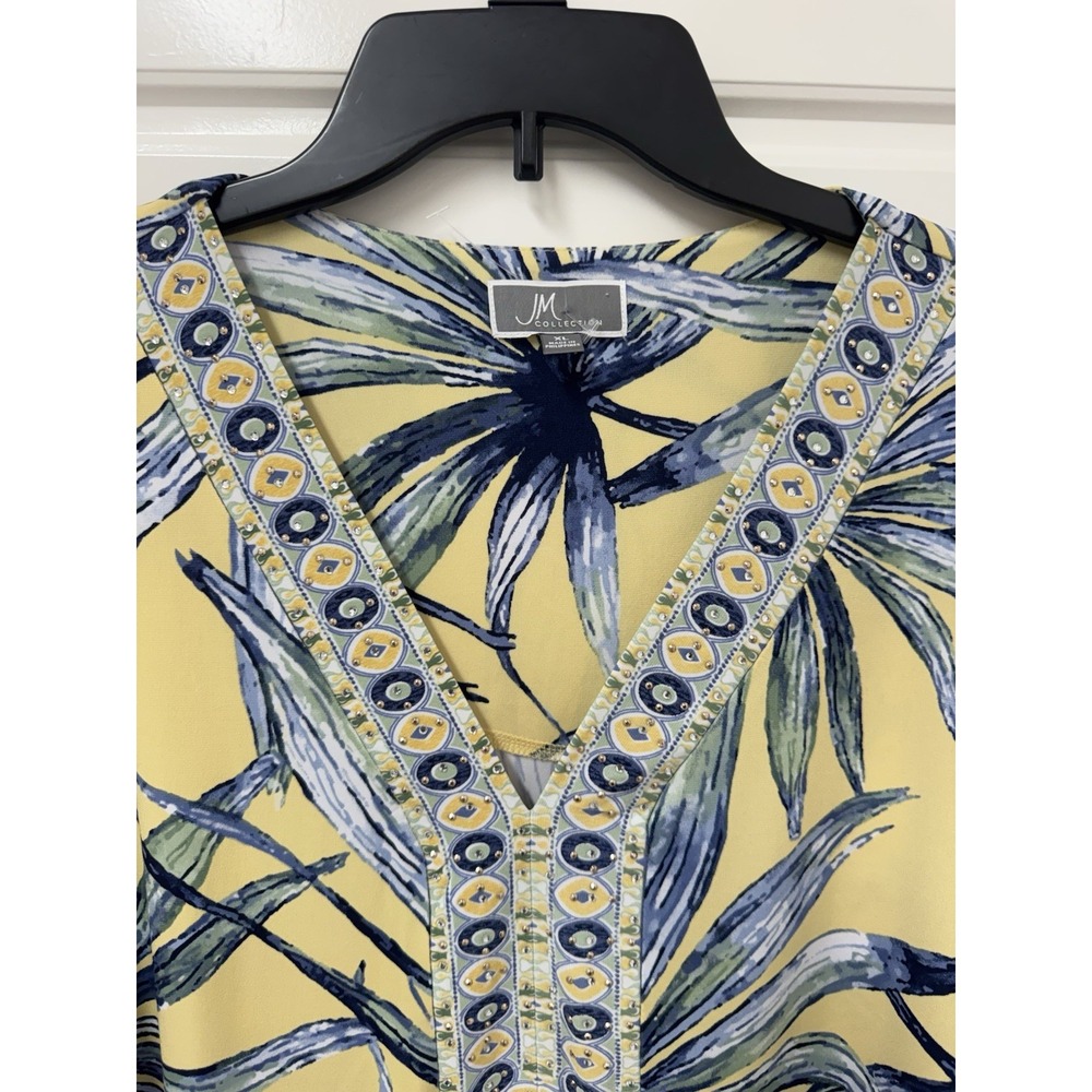 XL JM Collection Top Blouse Gorgeous!! Beaded A10